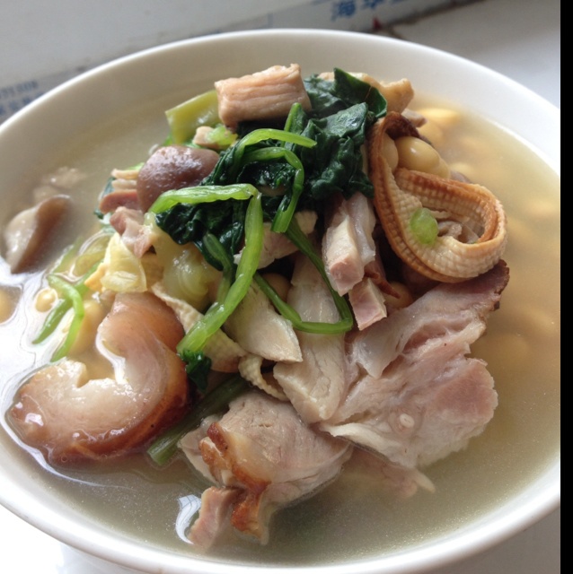 jojo做的鸡汤干豆腐丝