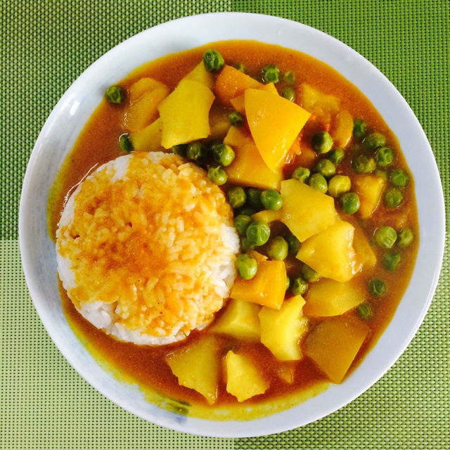 素咖喱饭