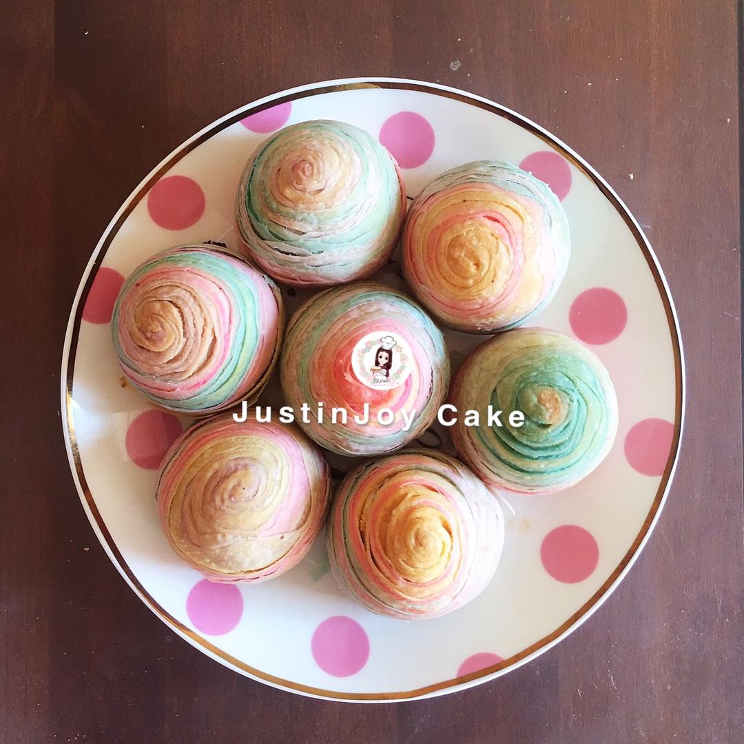 彩虹蛋黄酥（独角兽蛋黄酥）