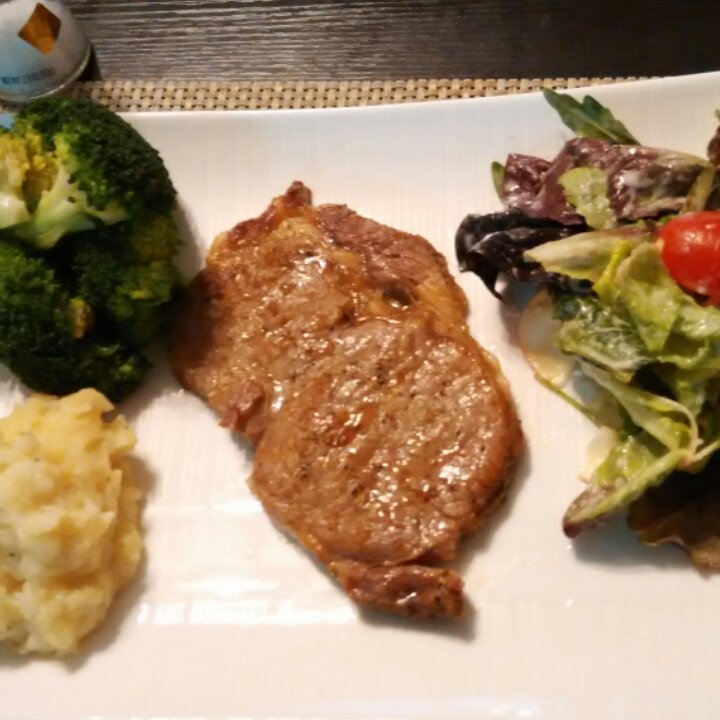 ccontant做的铁板煎牛排