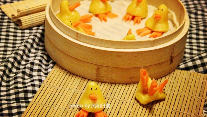 萌萌哒——鸡仔窝窝头