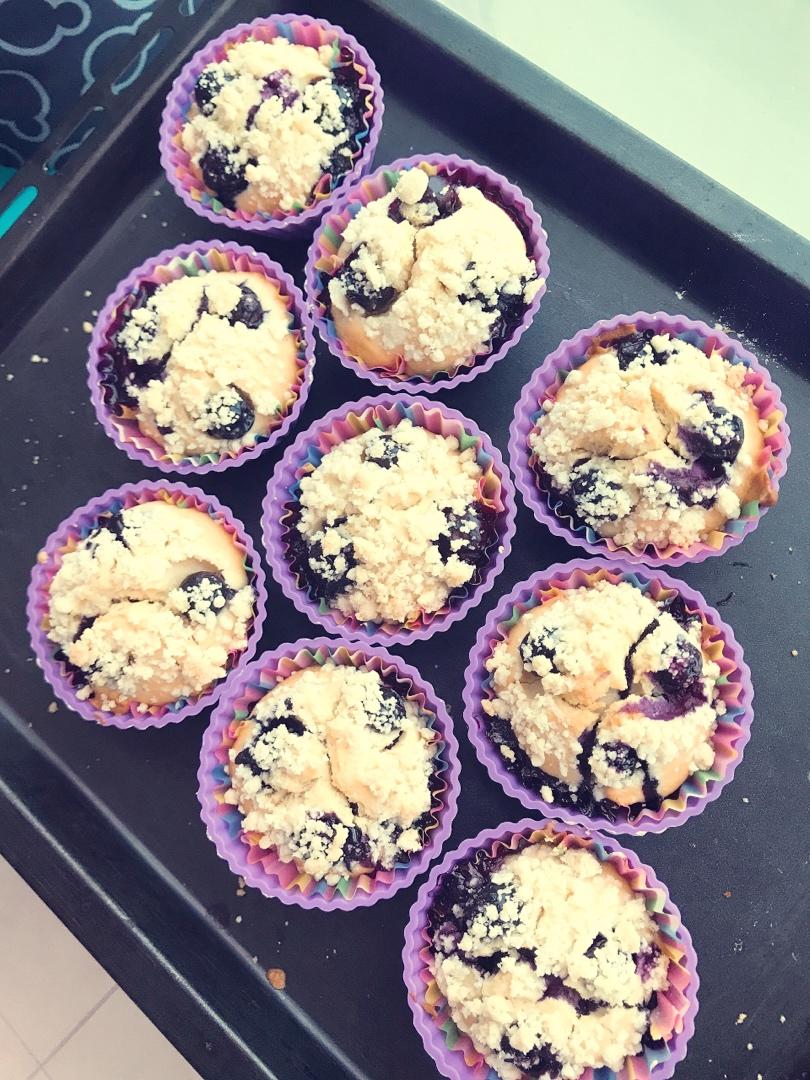 会爆浆的蓝莓玛芬蛋糕