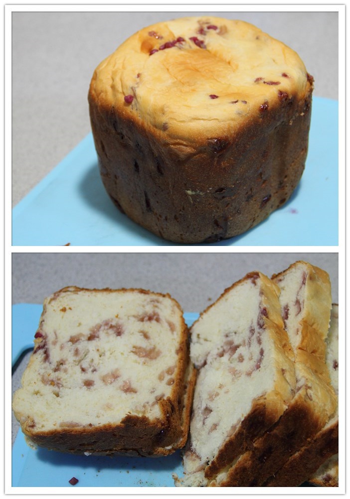 蓝莓果酱面包（面包机面包）