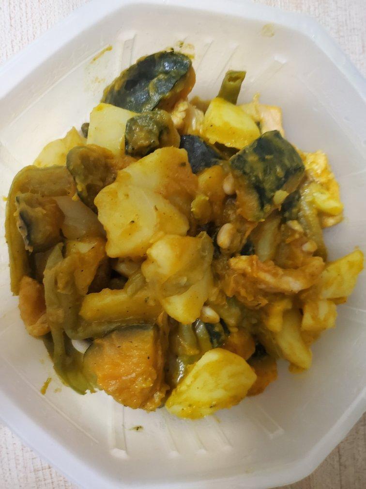 南瓜土豆炖豆角