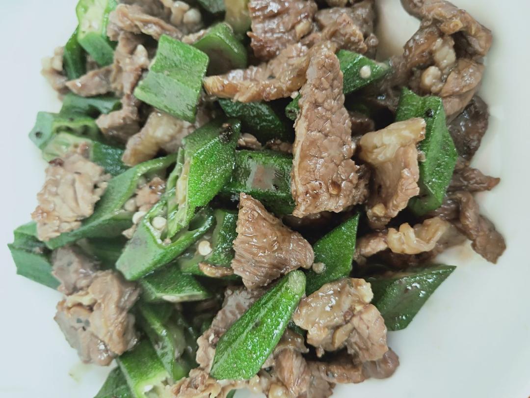 秋葵炒牛肉
