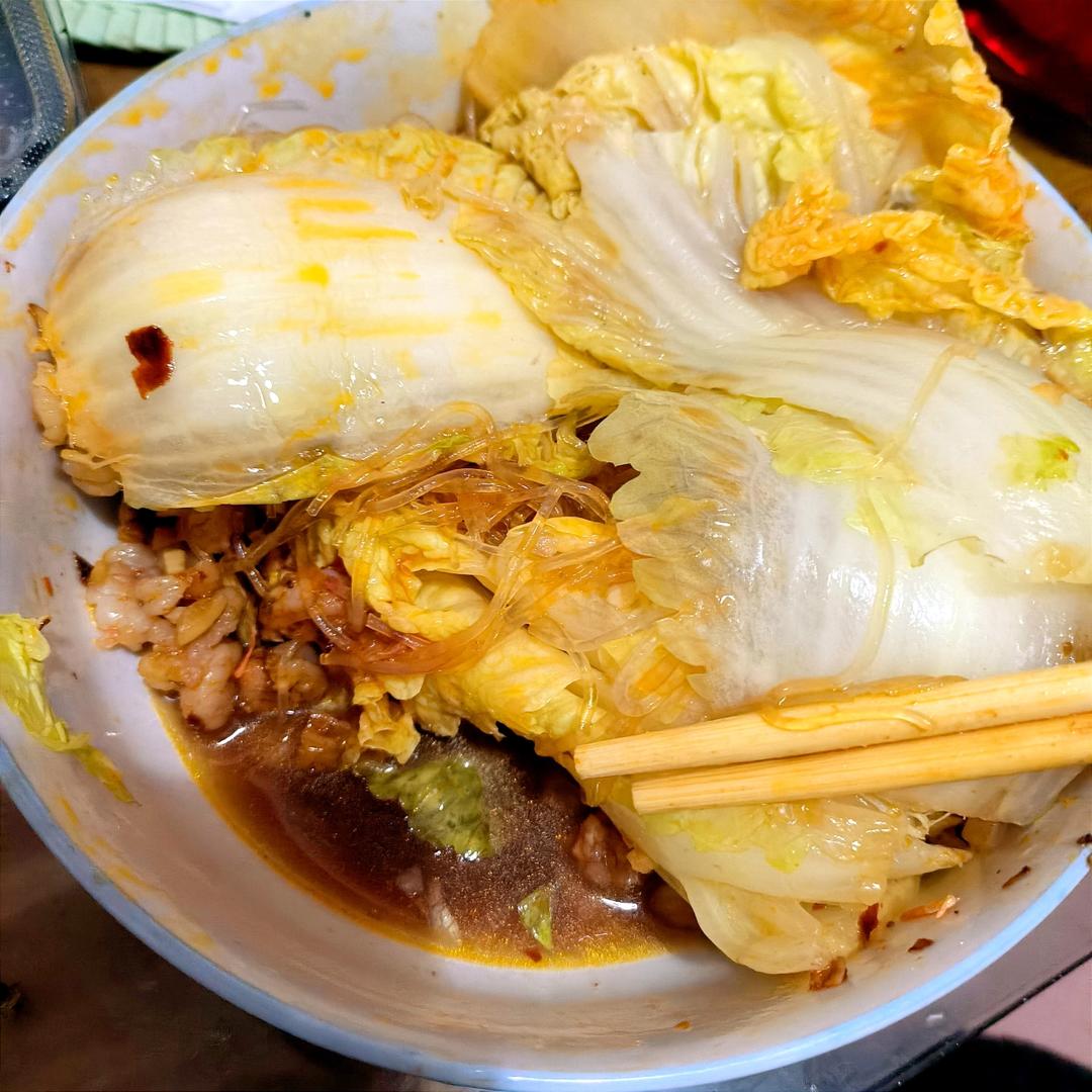 懒人下饭神器，蒜蓉蒸粉丝金针菇娃娃菜