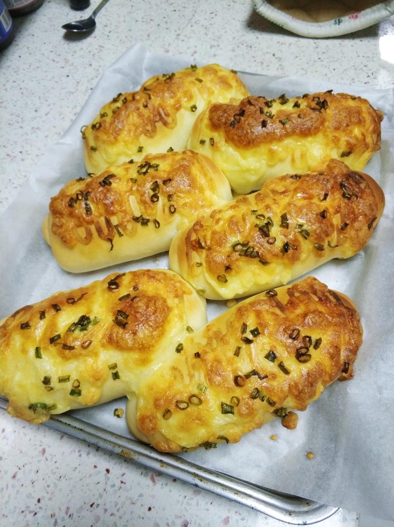 香葱芝士沙拉包！怎么会这么好吃！