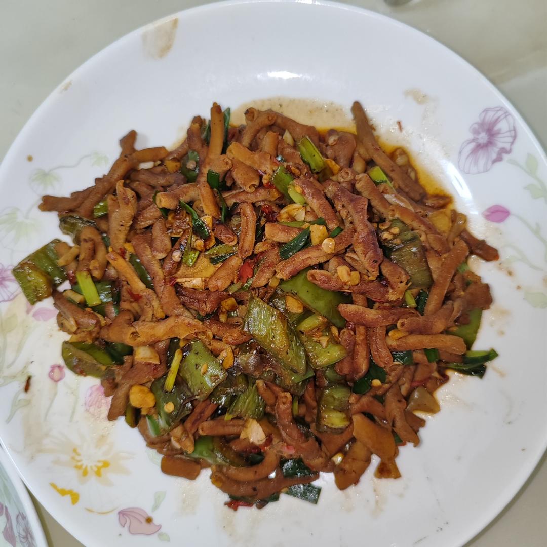 姜葱爆炒鹅肠