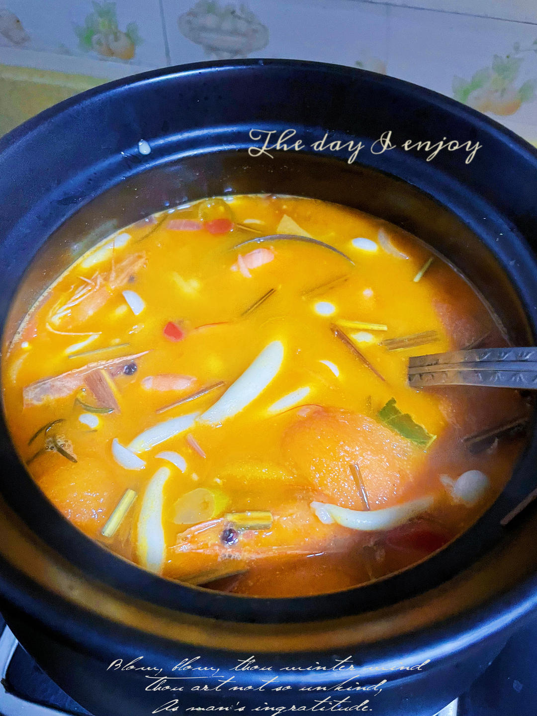 超好喝的泰式冬阴功海鲜汤的做法 步骤5