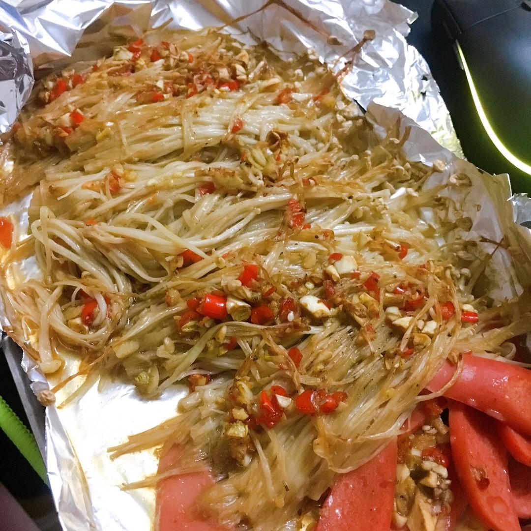 蒜蓉烤金针菇（烤箱版）