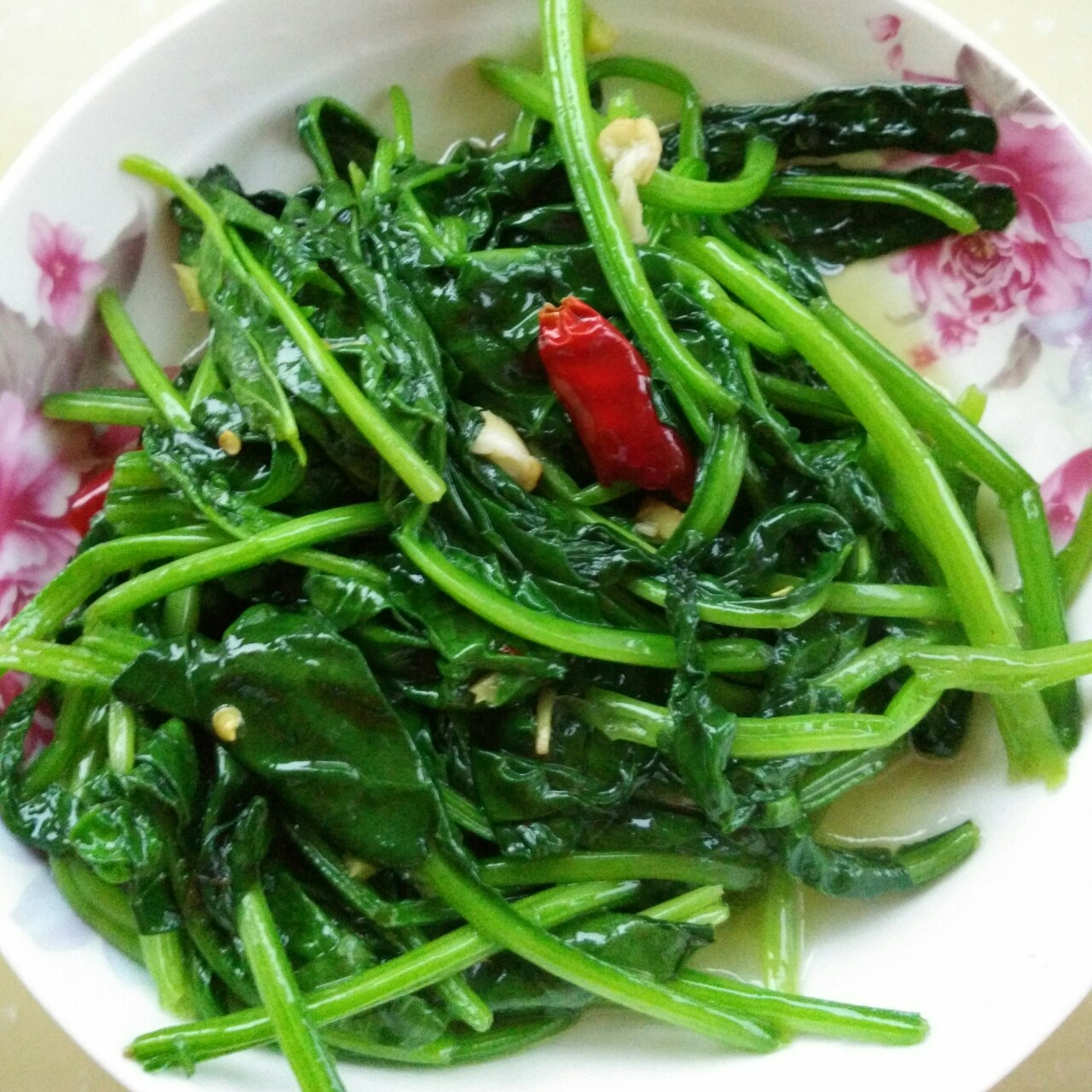 一个吃货i做的清炒菠菜