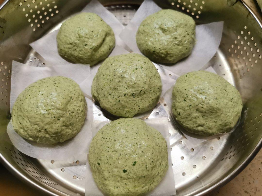 网红青团～～咸蛋黄肉松青团