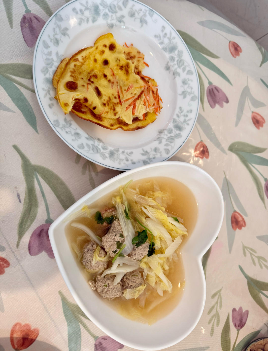 快手白菜丸子汤（附白菜洗切方法）