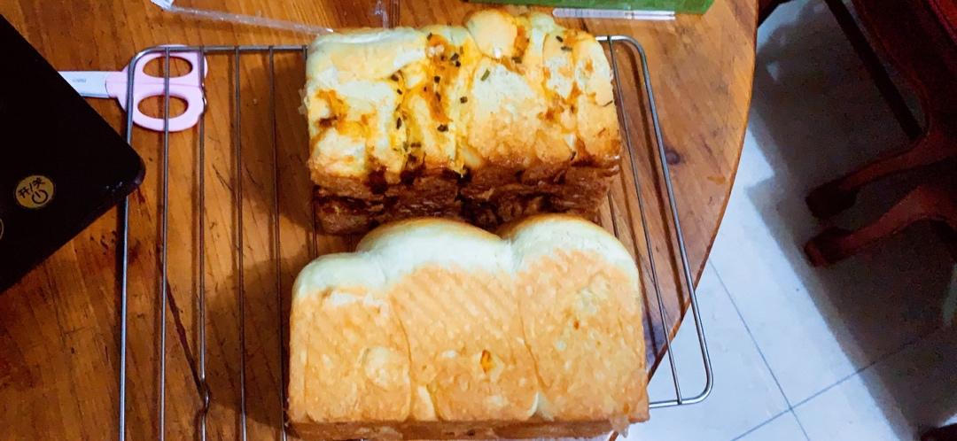 肉松香葱吐司（四种整形手法）