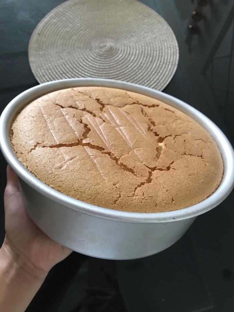 超好记八寸戚风蛋糕（后蛋法）