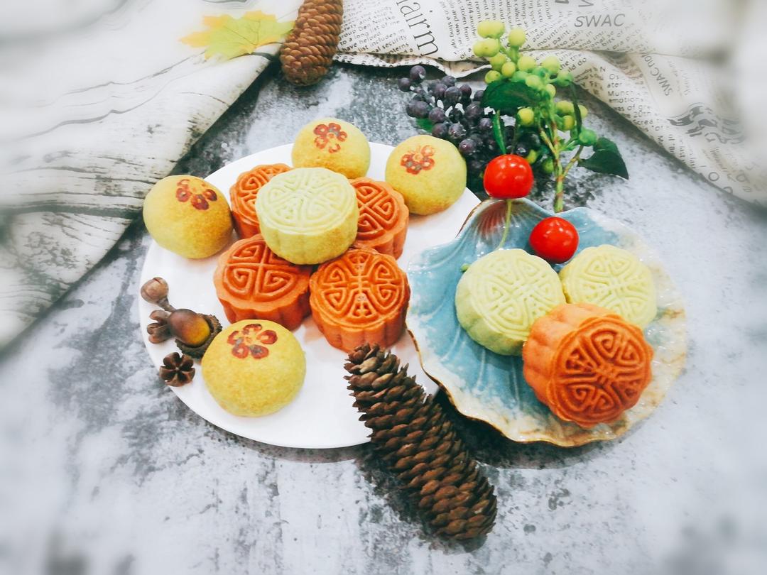 冰熙颜做的云腿鲜花月饼