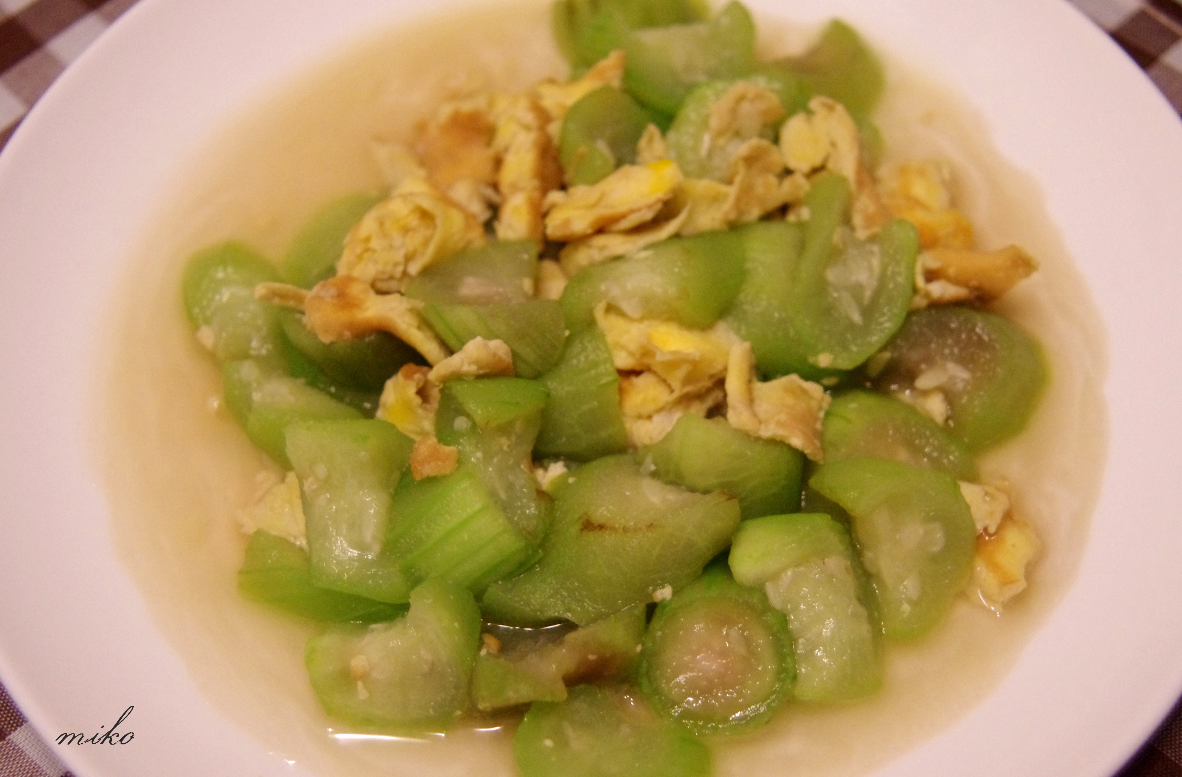 丝瓜炒蛋