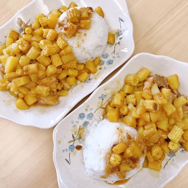 土豆焖鸡腿