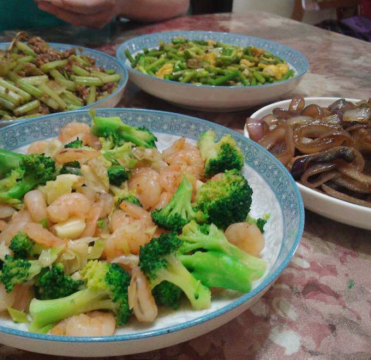 西兰花炒虾仁