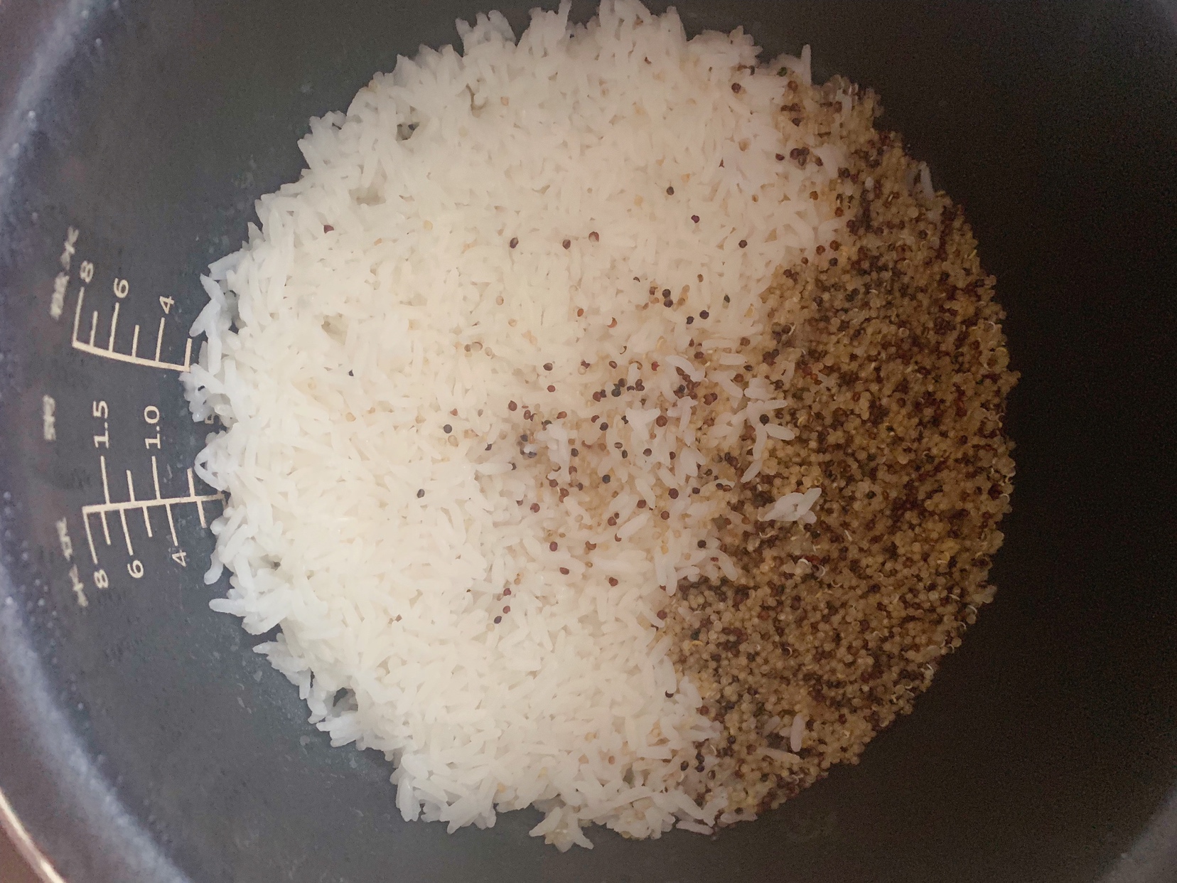 一锅做出大米饭、藜麦饭的做法 步骤3