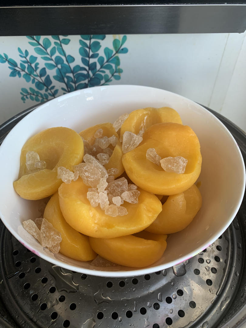 滴水不加的黄桃罐头，软硬随心，甜度随意，制作超简单