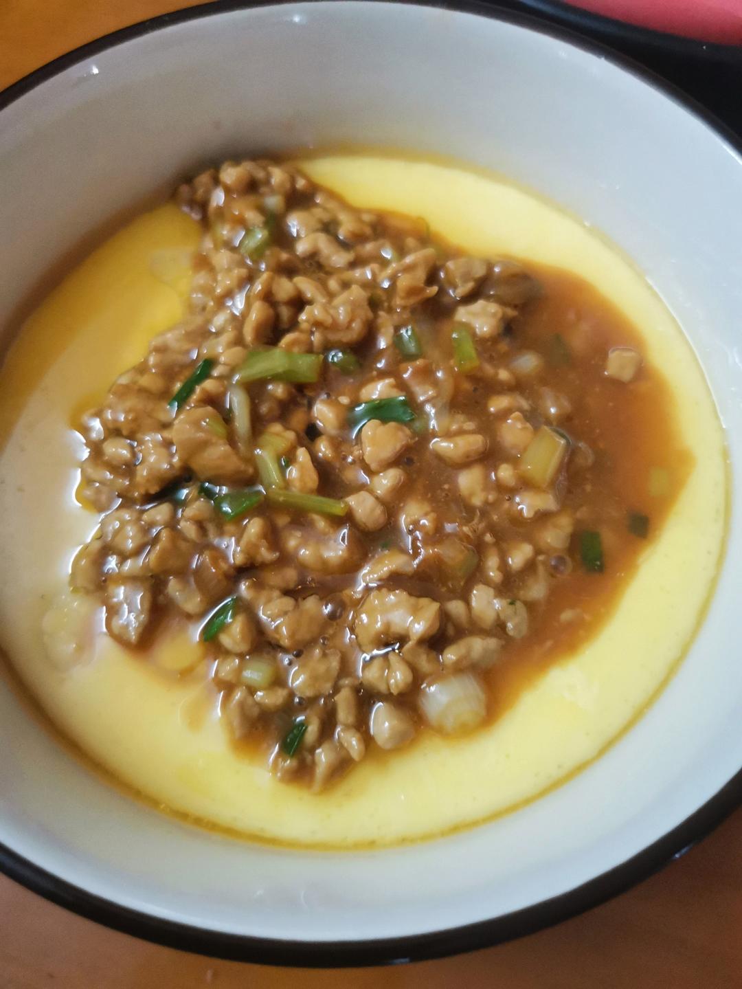 巨嫩滑的肉沫蒸蛋|一家老少通吃，零难度！