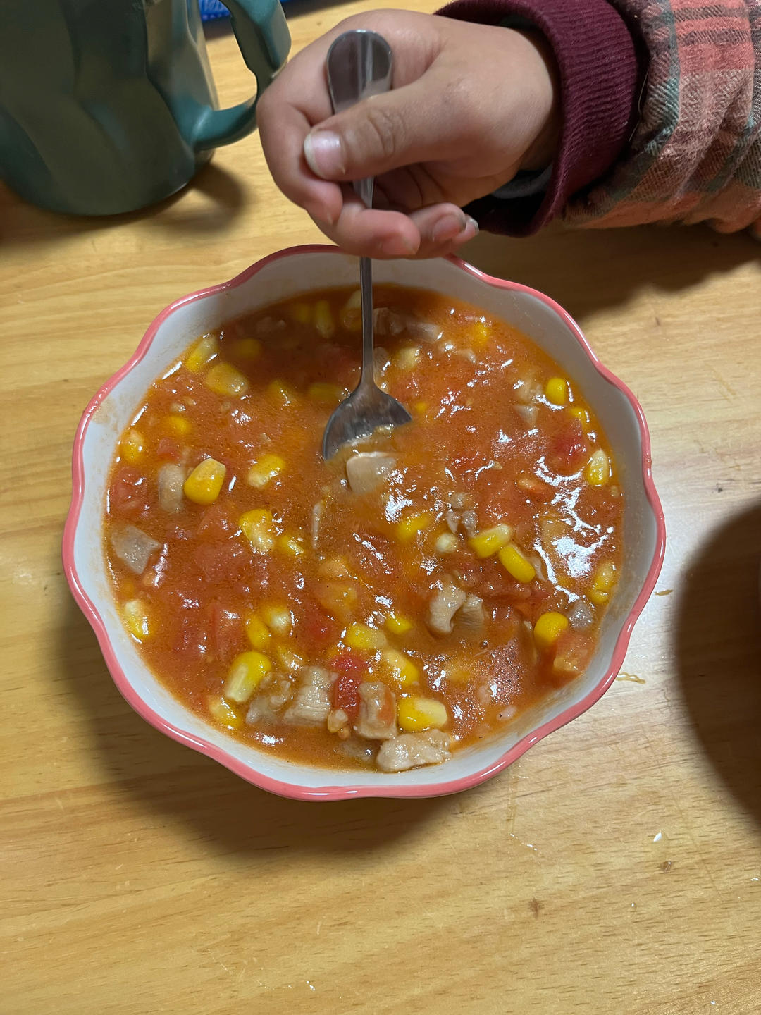 茄汁玉米鸡丁