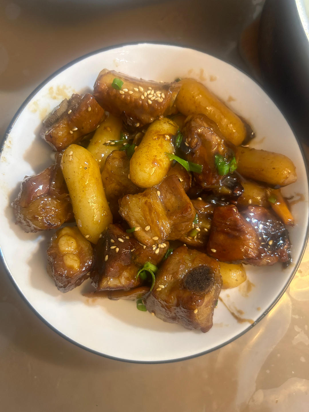 堂妈小厨——排骨烧年糕
