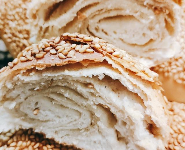 五香芝麻烧饼的做法