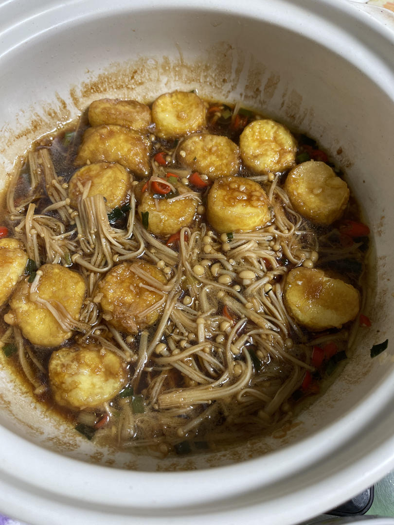 金针菇烧日本豆腐