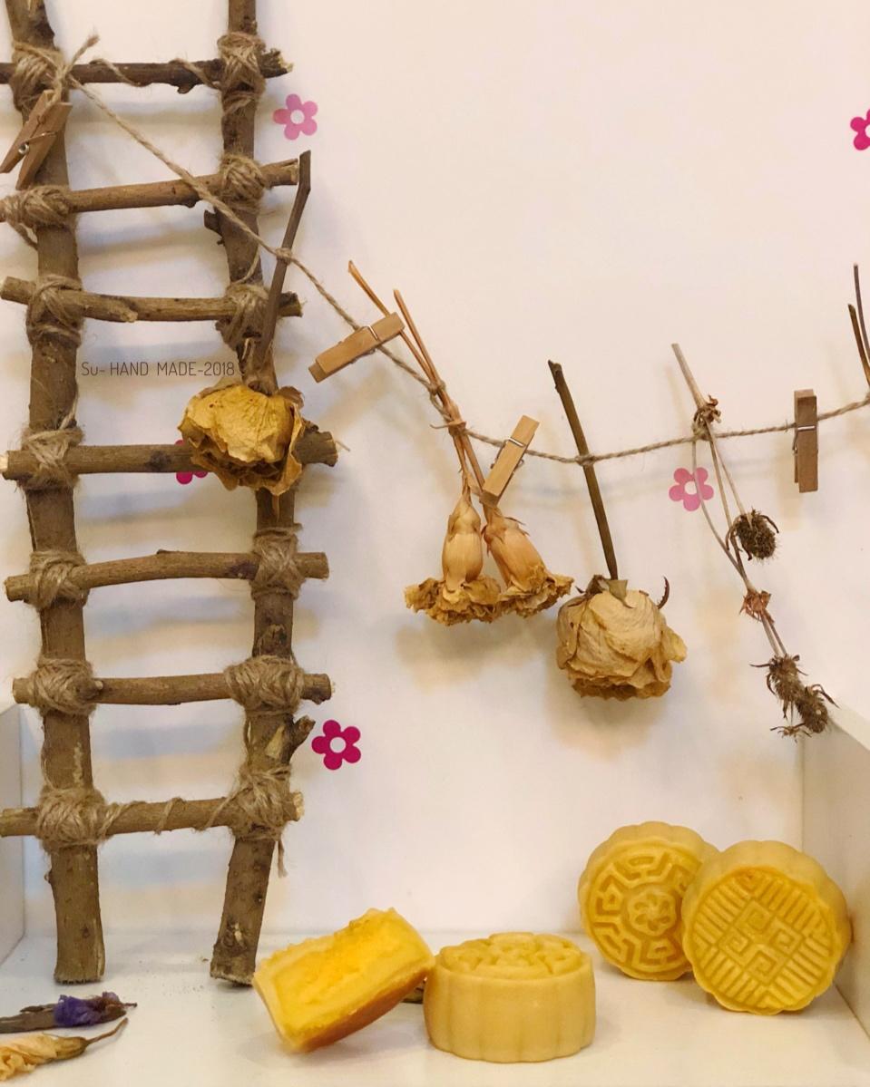 流心奶黄月饼（无吉士粉/转化糖浆版本）【曼食慢语】