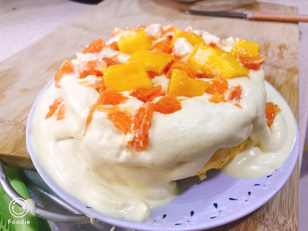杨枝甘露爆浆蛋糕【初味日记】