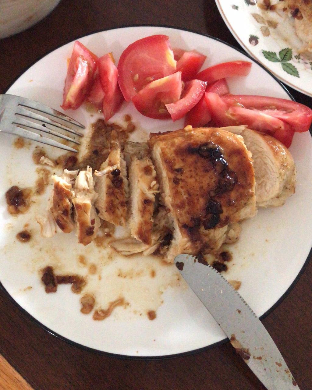 酷炫屌炸天好吃的煎鸡胸肉（香蒜蜂蜜煎鸡胸肉）