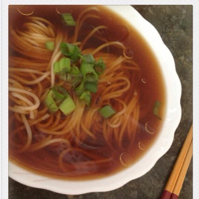 小葱麻油酱油面