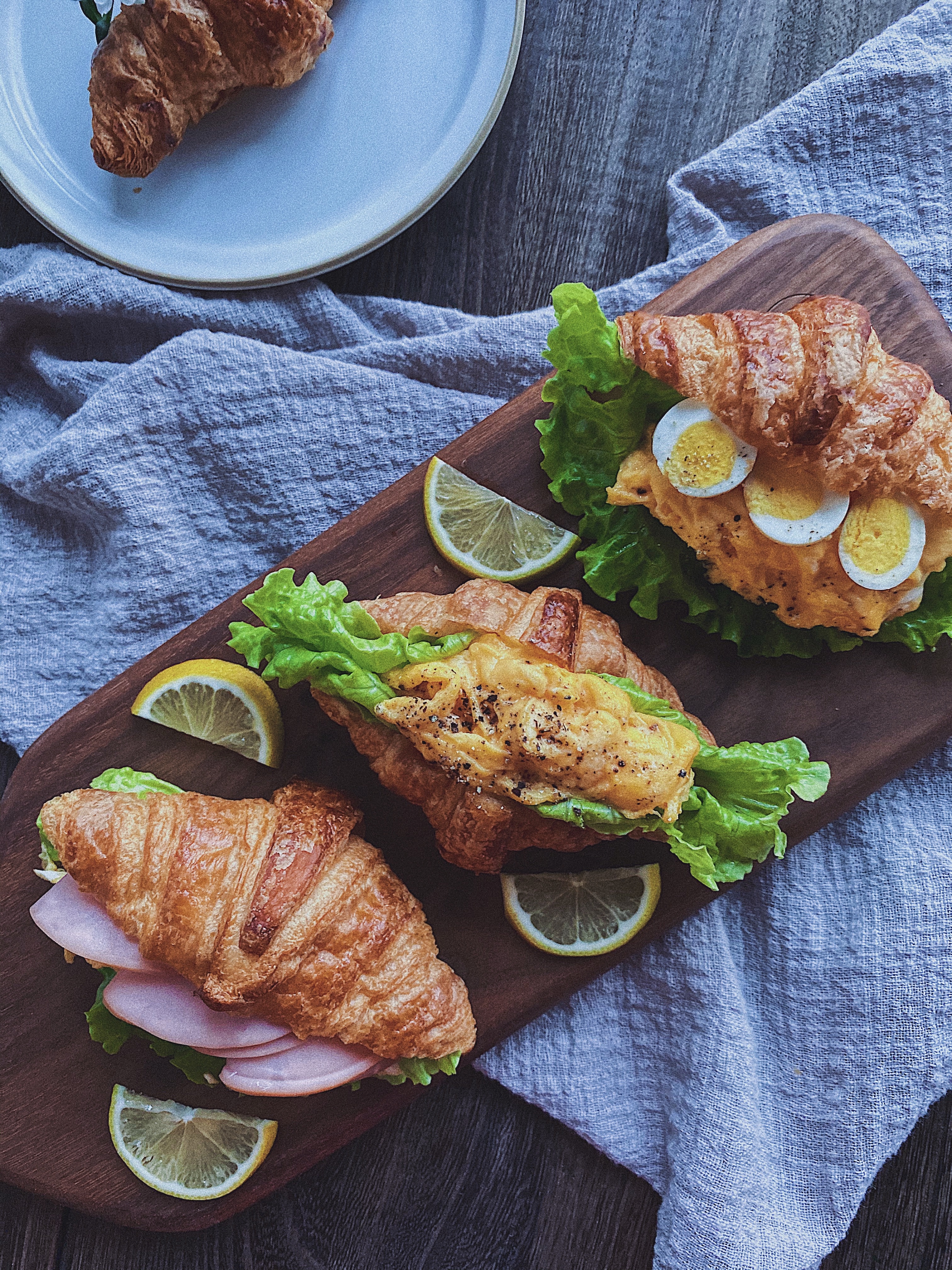 十分钟颜值早餐❗️mini可颂三明治向你招手的做法 步骤6