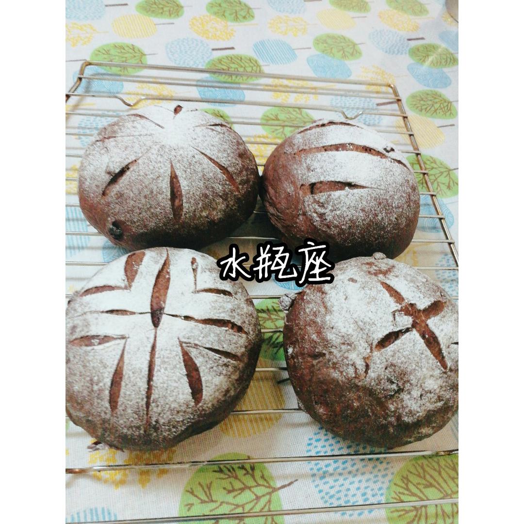 免揉巧克力蜂蜜软欧~无油无糖
