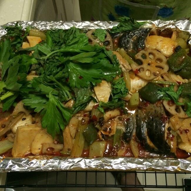 麻辣香锅底料烤鱼的做法