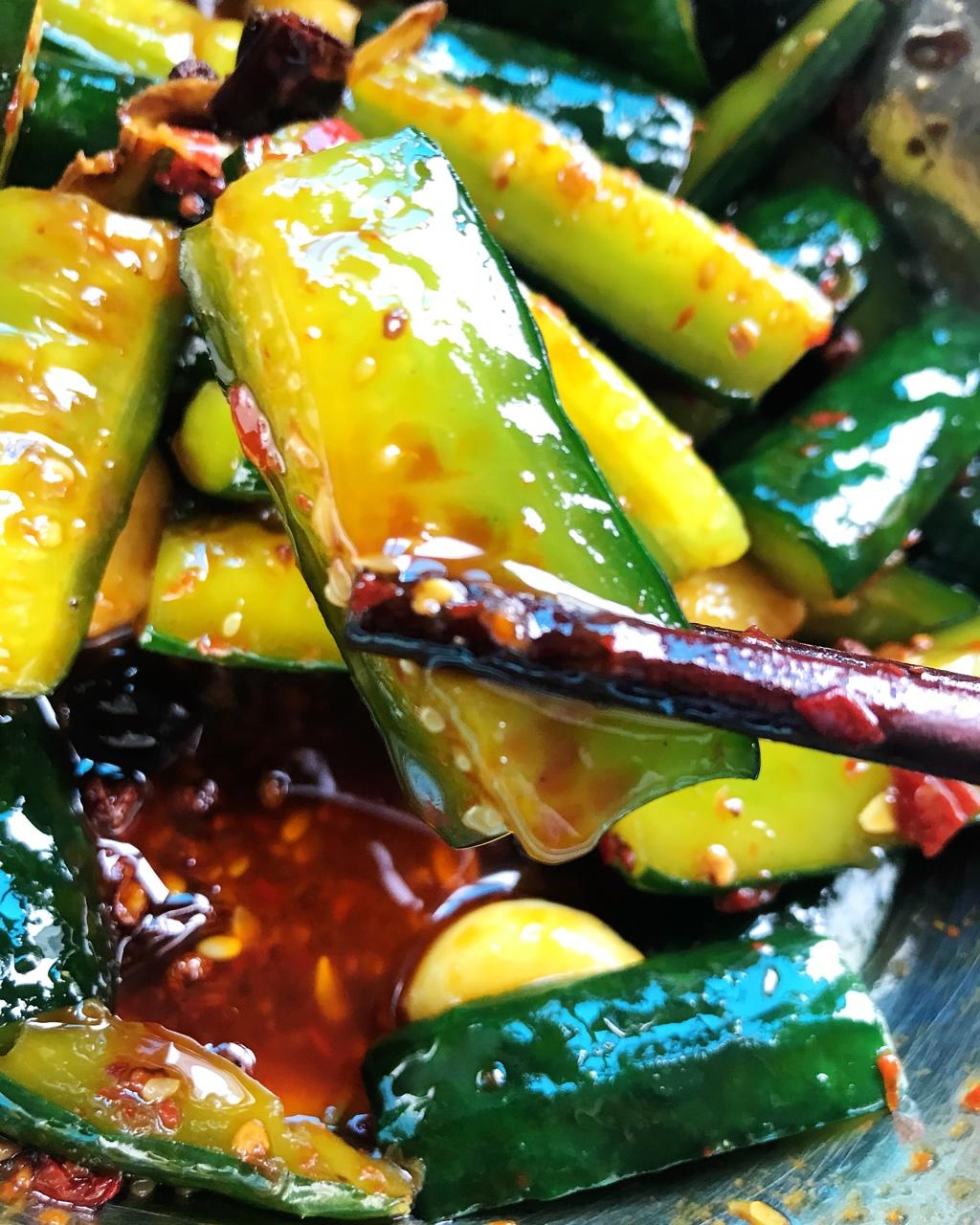 junjun-7做的香脆麻辣凉拌黄瓜【唇齿留香】