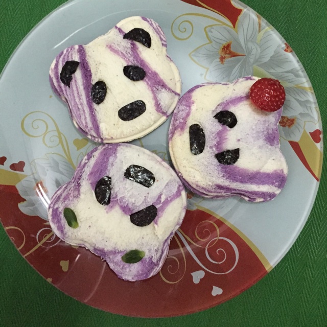小熊脸造型面包片