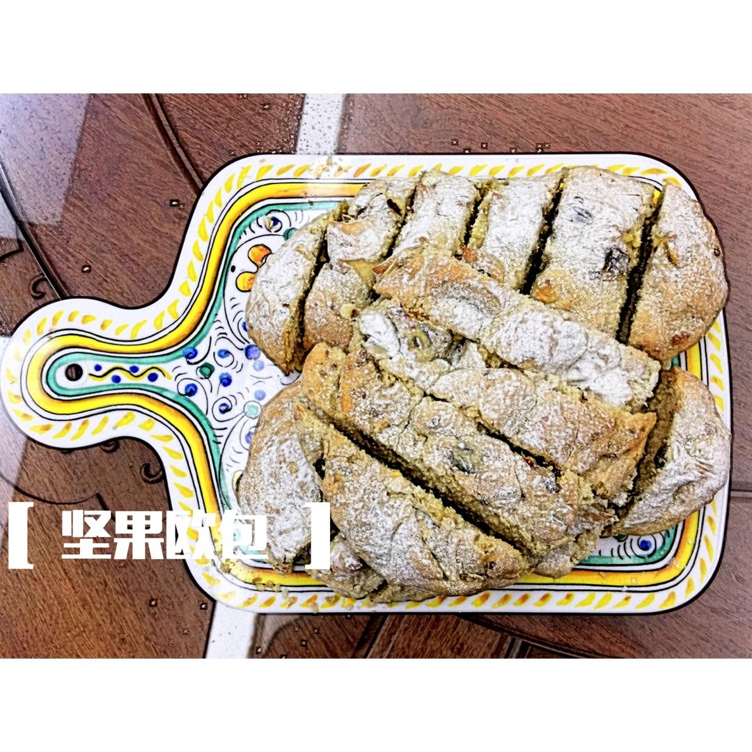 全麦黑麦欧式乡村面包（免揉）
