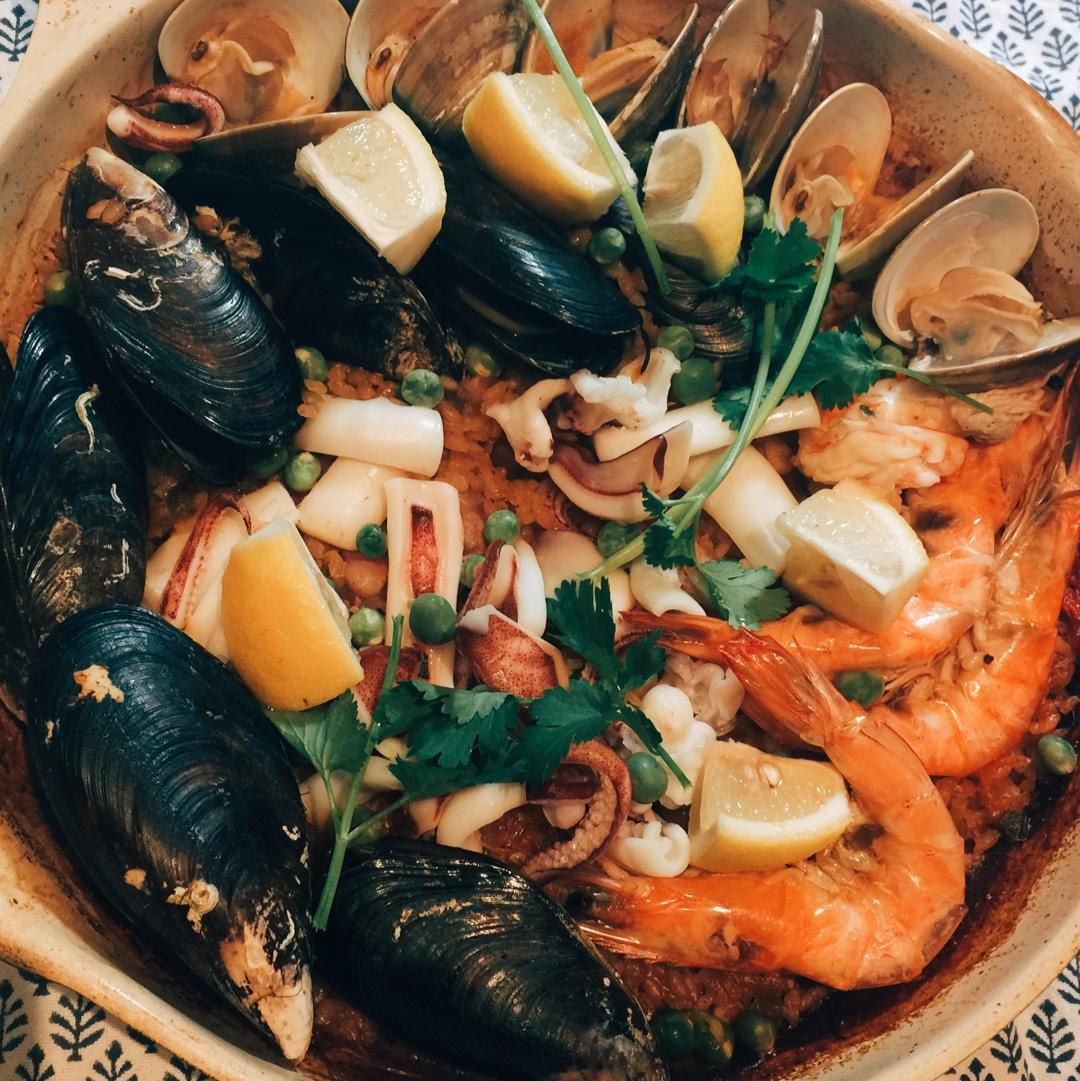 【曼食慢语】Seafood Paella 西班牙海鲜饭