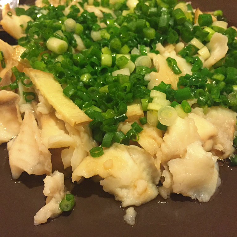 葱油黑鱼片