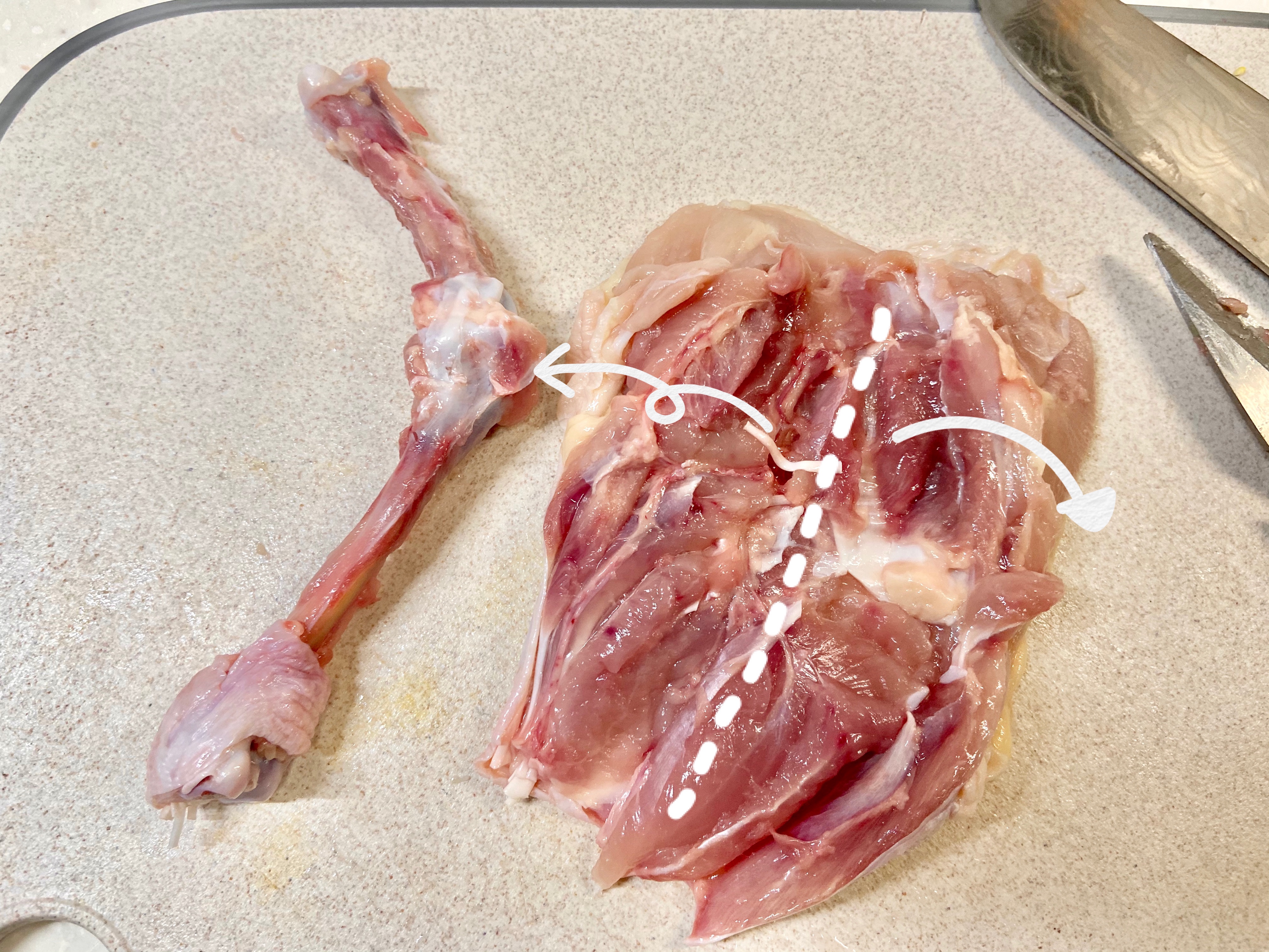 超简单的低碳水高蛋白【菠菜芝士法式香煎鸡腿肉&鸡胸肉】的做法 步骤3