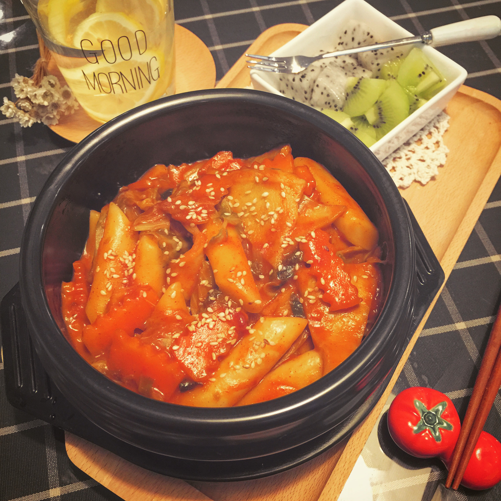 韩式辣炒年糕（or网红芝士套路之芝心年糕）