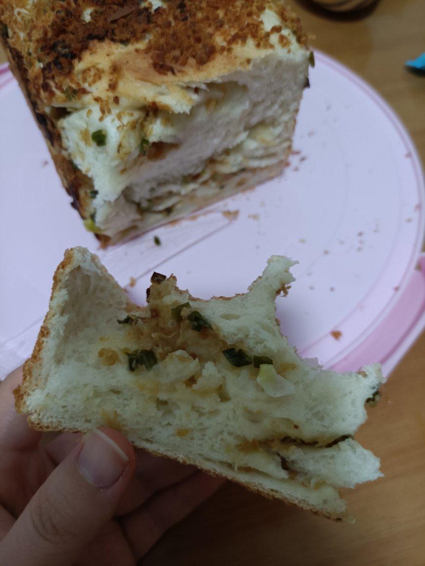 香葱肉松手撕吐司