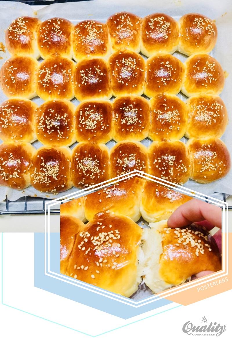 大人小孩都爱不释口的【蜂蜜牛奶小餐包】