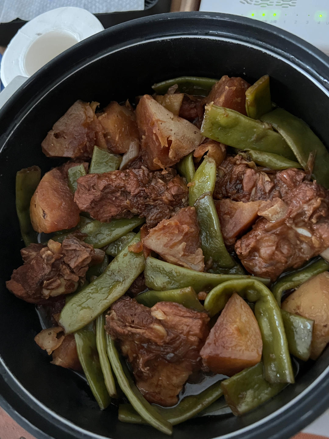 硬菜代表--排骨炖豆角土豆（豆角焖面胚子）