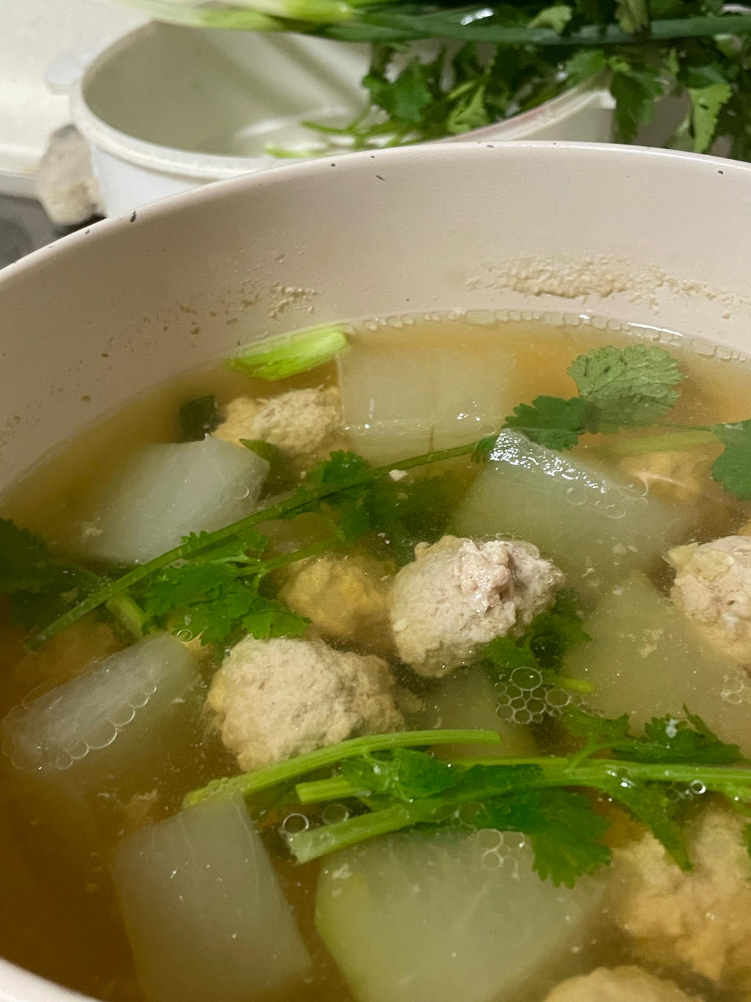 巨鲜美的冬瓜丸子汤