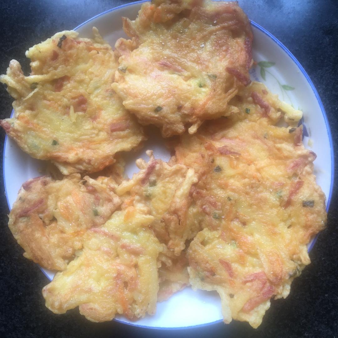 土豆丝鸡蛋饼