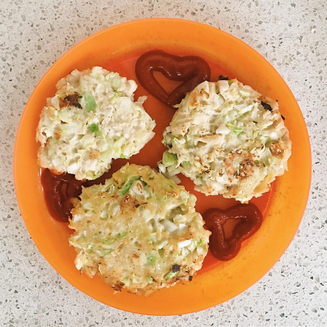 减脂餐 鸡胸肉白菜饼 快手 低脂无油